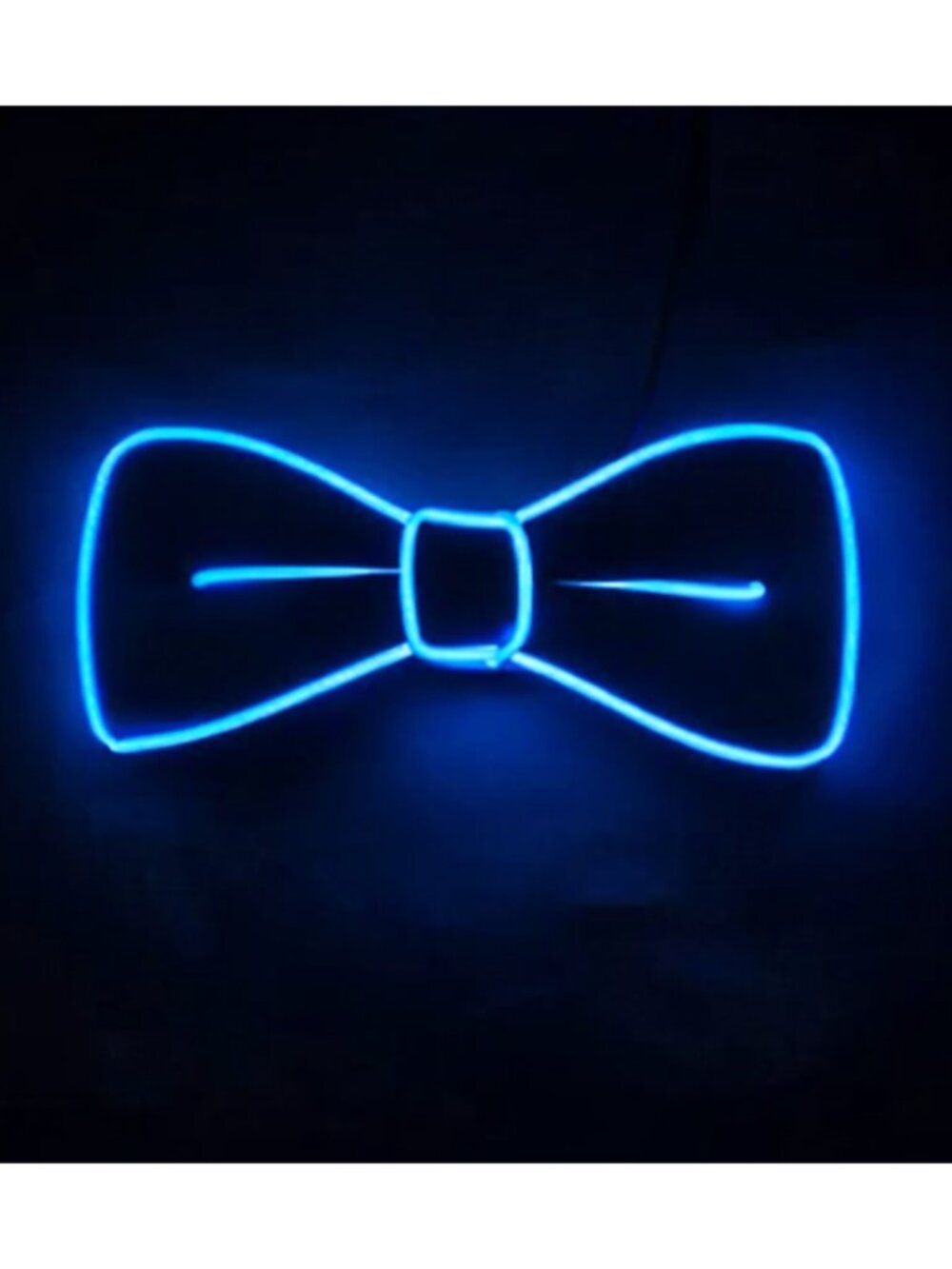 LIGHT-UP EL Wire Bow Tie - Fun Quirky Festival Colorful Night Life All-Ages Gift
